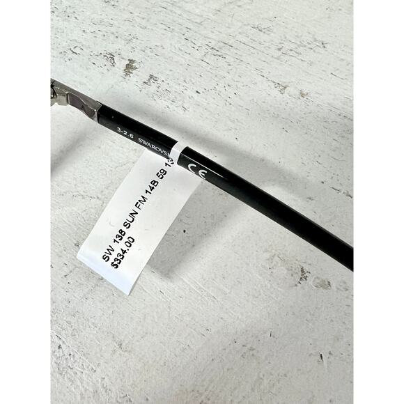 Swarovski SW 138 Gunmetal Frame Grey Gradient Lens Aviator Sunglasses - Picture 8 of 10